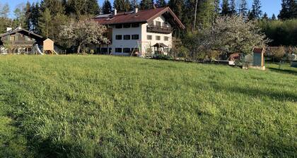 Urlaub im GrĂŒnen mit Bergblick und ChiemseenĂ€he