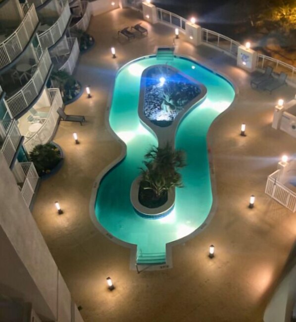 Indoor pool, a heated pool