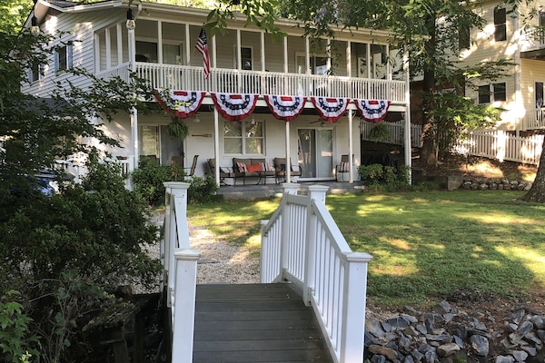 view of house from firepit