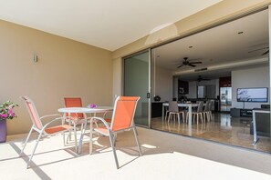 Udsigt fra balkon