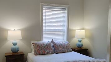 2 bedrooms, iron/ironing board, travel cot, WiFi