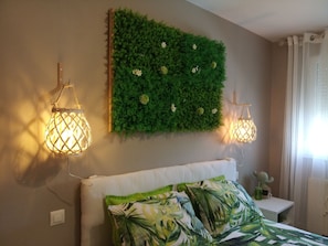 1 habitación, tabla de planchar con plancha, wifi y ropa de cama 