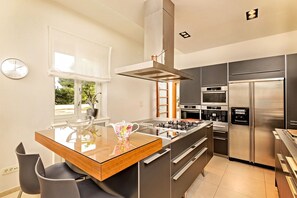 Fridge, oven, stovetop, dishwasher