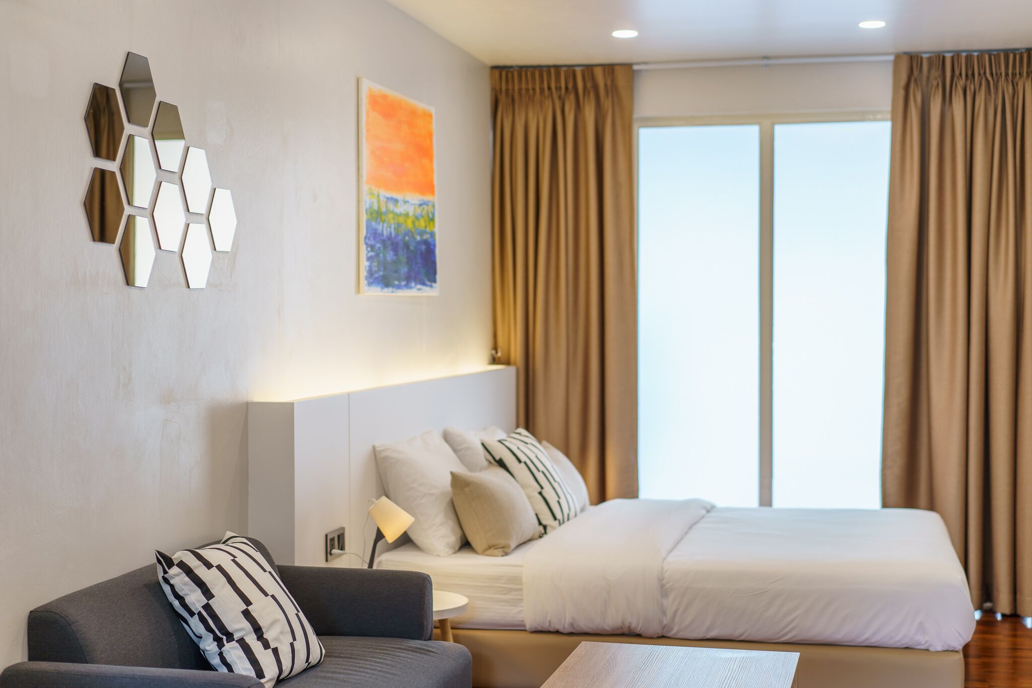 1 chambre, coffres-forts dans les chambres, Wi-Fi, draps fournis