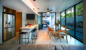 Luxury Villa, 4 Bedrooms | Private kitchen | Full-size fridge, microwave, oven, stovetop