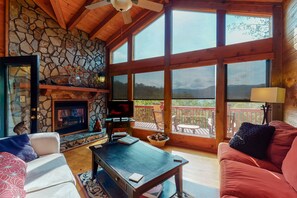 TV, fireplace, DVD player