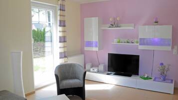 Télévision, cheminée