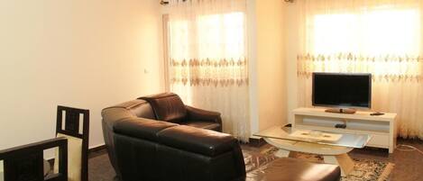 Appartement Luxe, 1 chambre | Salle de séjour