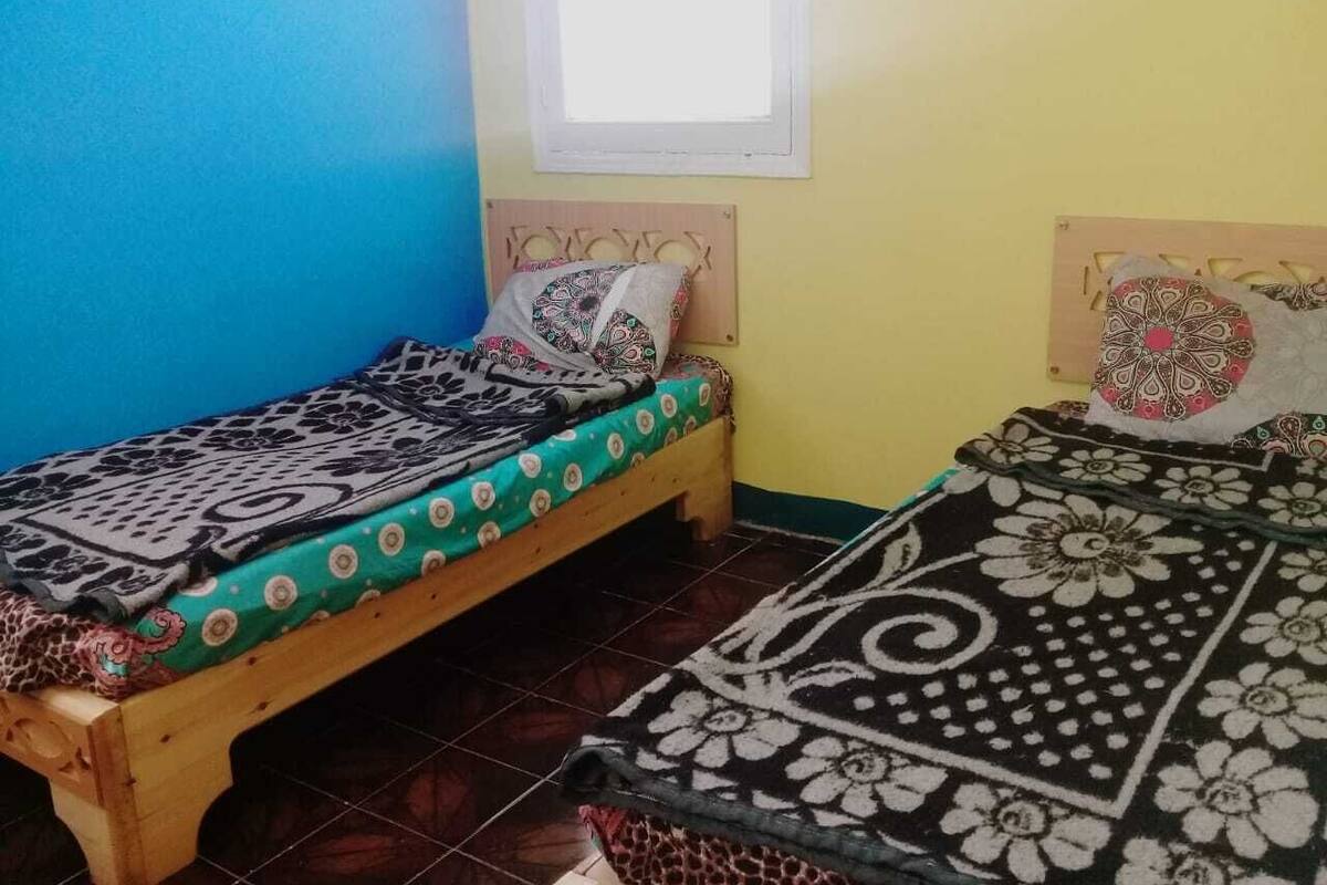 Twin Room | Premium bedding, memory foam beds, laptop workspace, soundproofing