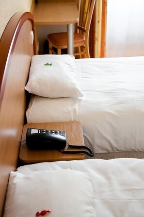 Twin Room | Individually decorated, individually furnished, desk, rollaway beds - Hotel du Commerce (Volvic)