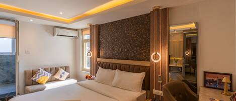 1 habitación y ropa de cama de alta calidad