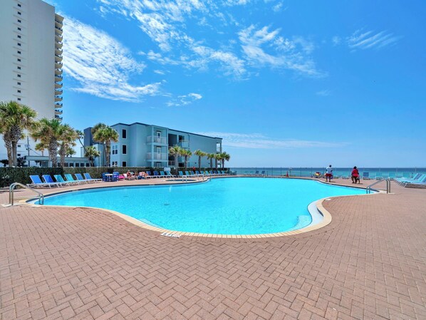 Indoor pool, a heated pool