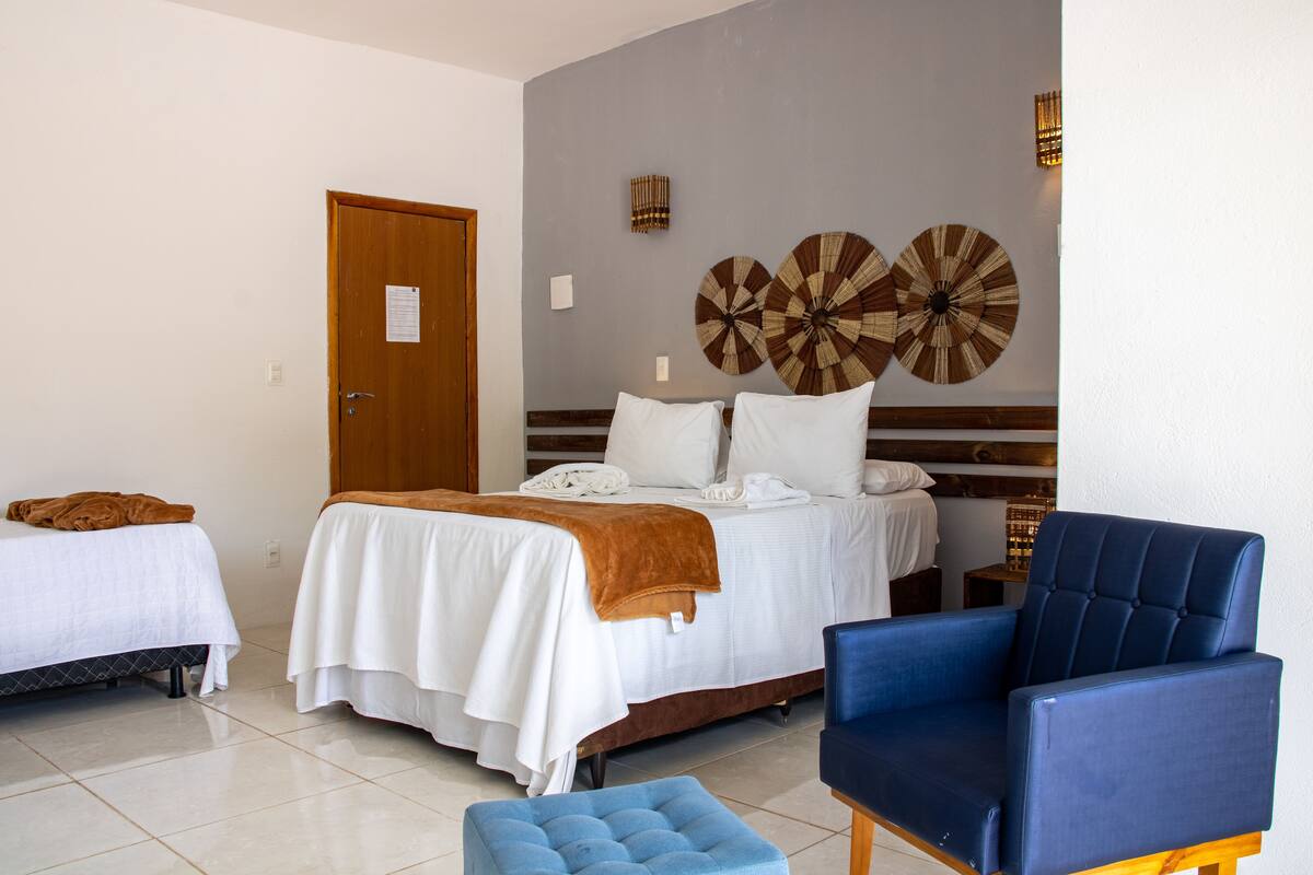 Minibar, blackout drapes, iron/ironing board (on request), WiFi (free)