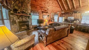 Televisio, takka, DVD-soitin