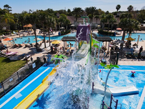 Piscine extérieure, piscine chauffée