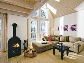 TV, fireplace, DVD player