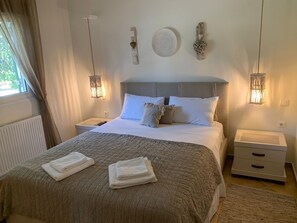 2 bedrooms, iron/ironing board, free WiFi, bed sheets - Villajusjo. A Beautiful countryside villa with pool, outdoor kitchen / BBQ (Corfu)