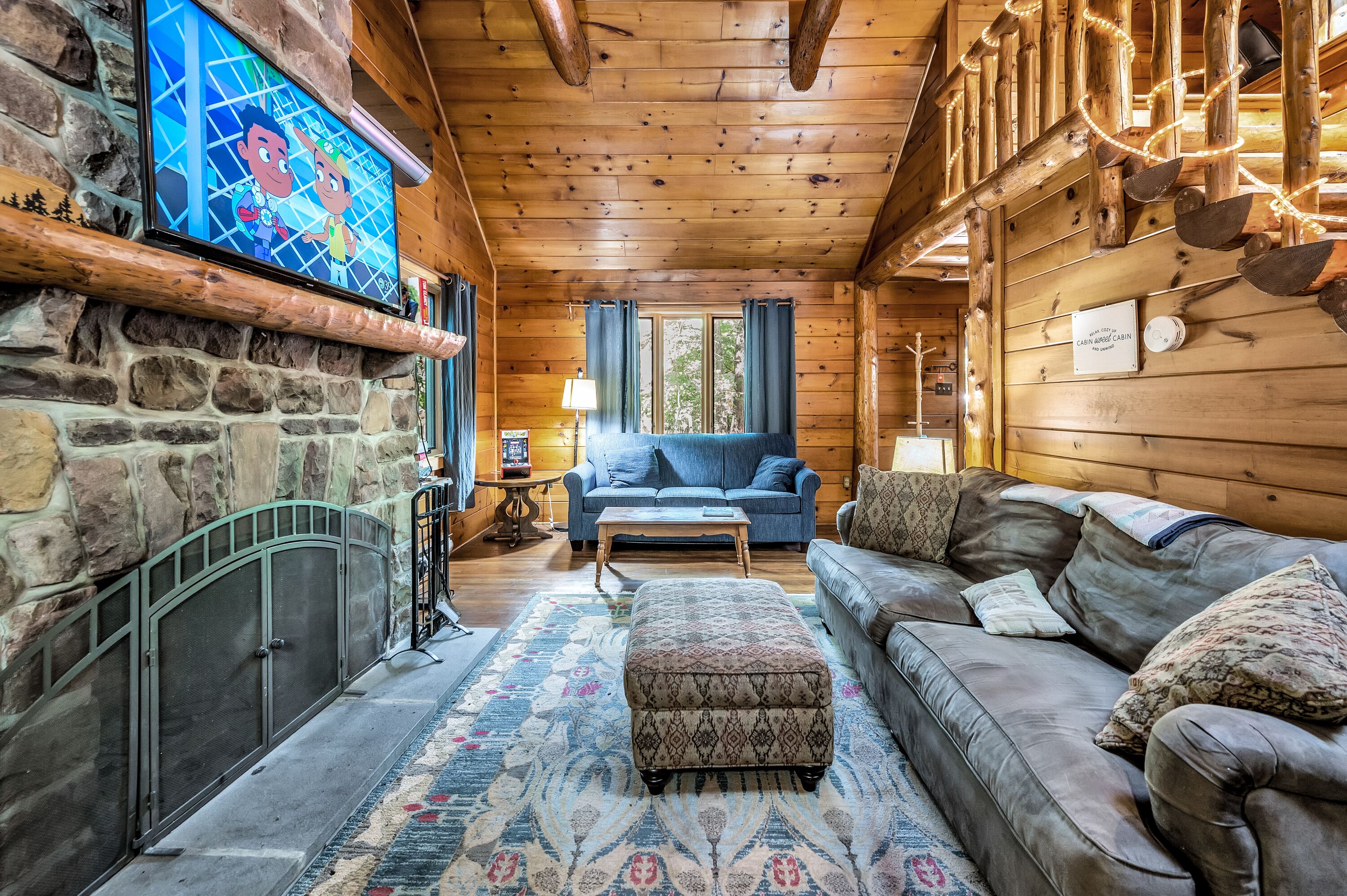 Living room with sleeper sofa