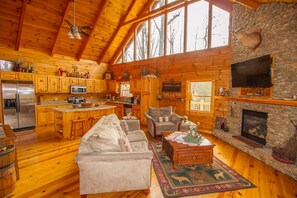 Smart TV, lareira, videogames, DVD player