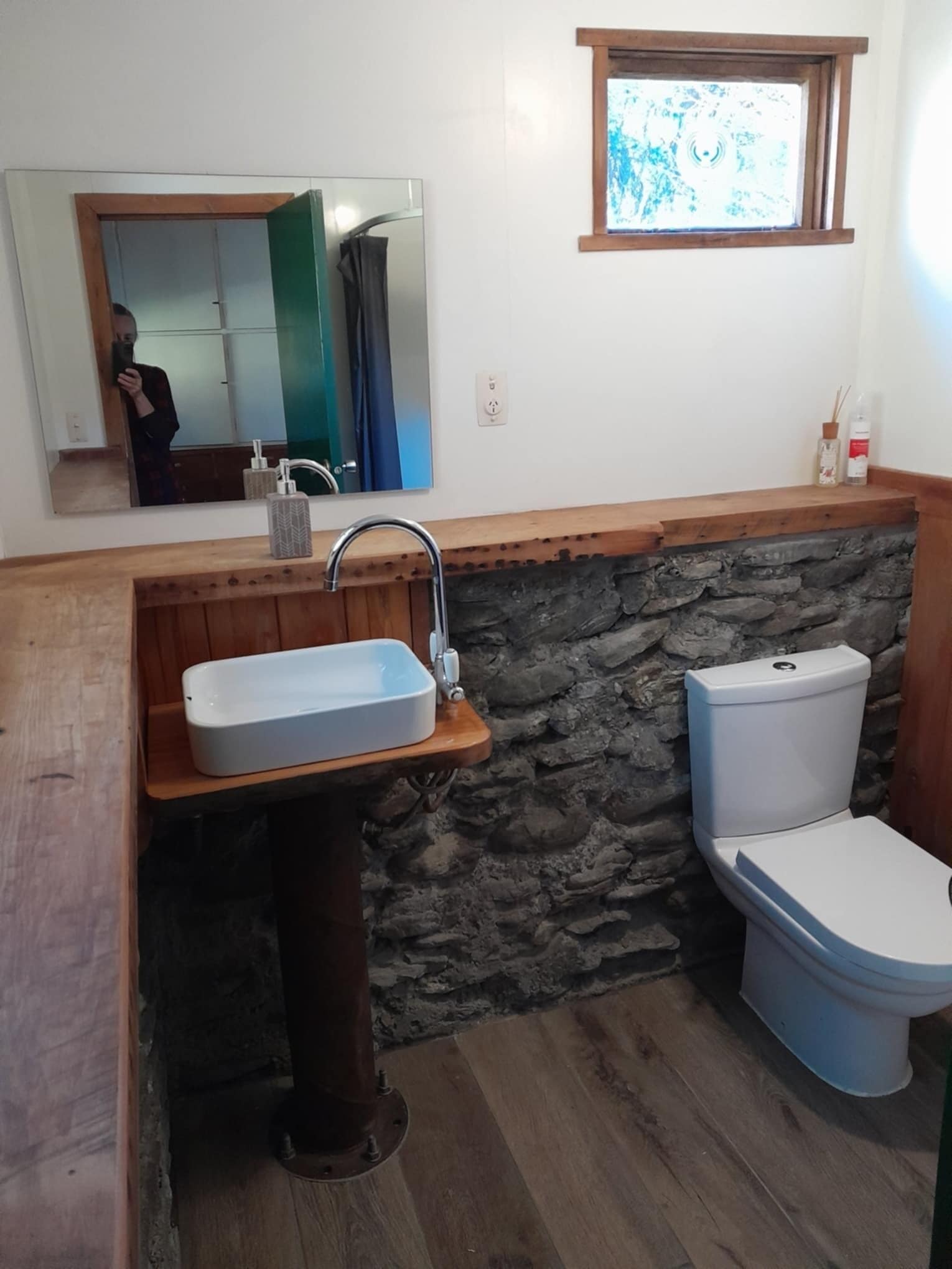 Shower, towels, soap, shampoo