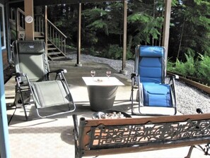 Terrace/patio - Eagles Watch Ocean Front B and B, Auke Bay, Juneau
 CBJ 1000195 (Juneau)