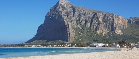 En la playa