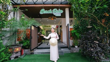 Façana frontal de l'allotjament