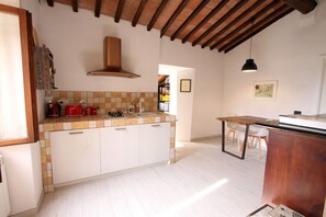 Kühlschrank, Mikrowelle, Herdplatte, Geschirrspüler