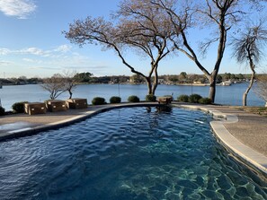 Outdoor pool - Lakefront property with pool and lighthouse with amazing views of the lake, . (Granbury)