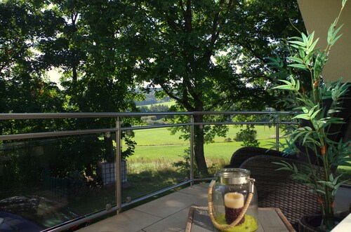 Ferienhaus mit großem Garten und herrlicher Aussicht