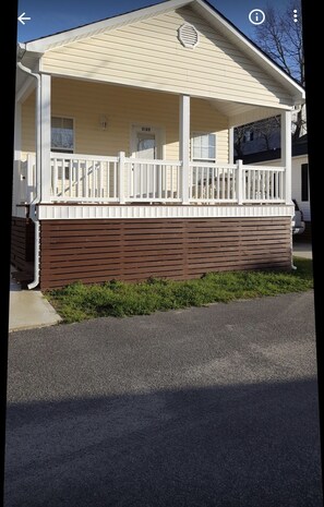 A single-story house with a covered porch and a number 5125 on the door. - We have DISCOUNTED this rental for you!!!  Site 5125 (Myrtle Beach)