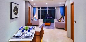 40-inch LCD TV with cable channels, TV - Luxe Suites at Vortex KLCC (Kuala Lumpur)