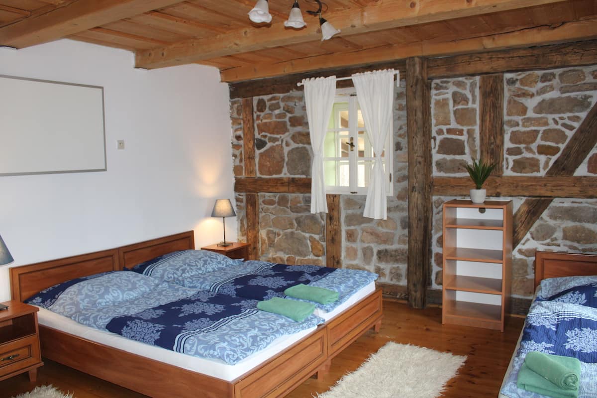 Triple Room | Iron/ironing board (on request), WiFi (free), bed sheets