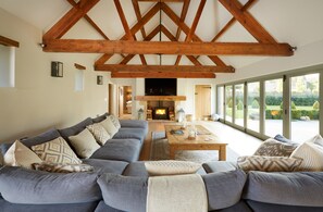 Smart TV, fireplace, Netflix, DVD player