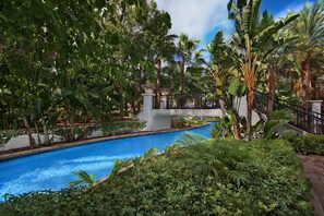 屋外プール、温水プール