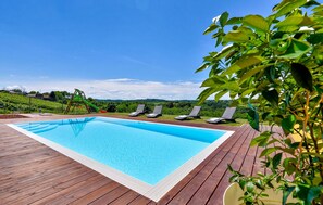 A heated pool