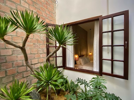 Vista desde la habitación. Hoian Okra - Hostel