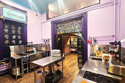 Standard Quadruple Room, Mixed Dorm | Shared kitchen facilities | Shared fridge, microwave, stovetop, toaster