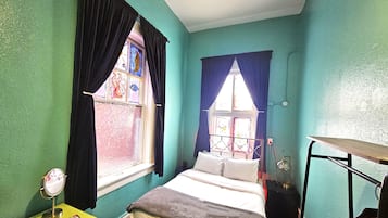 Standard Double Room (Private Room with Shared Bathroom) | In-room safe, blackout curtains, iron/ironing board, free WiFi