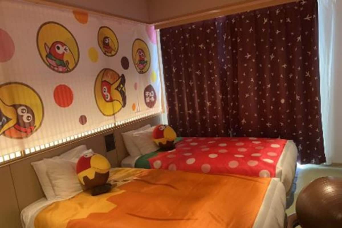 Twin Room, Non Smoking (Chocoball Room) | 1 bilik tidur, gebar bulu kapas, peti besi dalam bilik