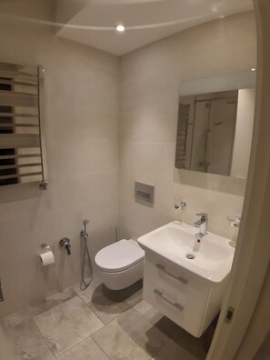 Shower, hair dryer