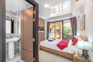 Premier-Apartment | 1 Schlafzimmer, Zimmersafe, Verdunkelungsvorhänge, Bügeleisen/Bügelbrett