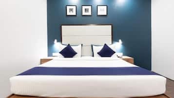 Habitación doble Deluxe | Insonorización, tabla de planchar con plancha y wifi gratis