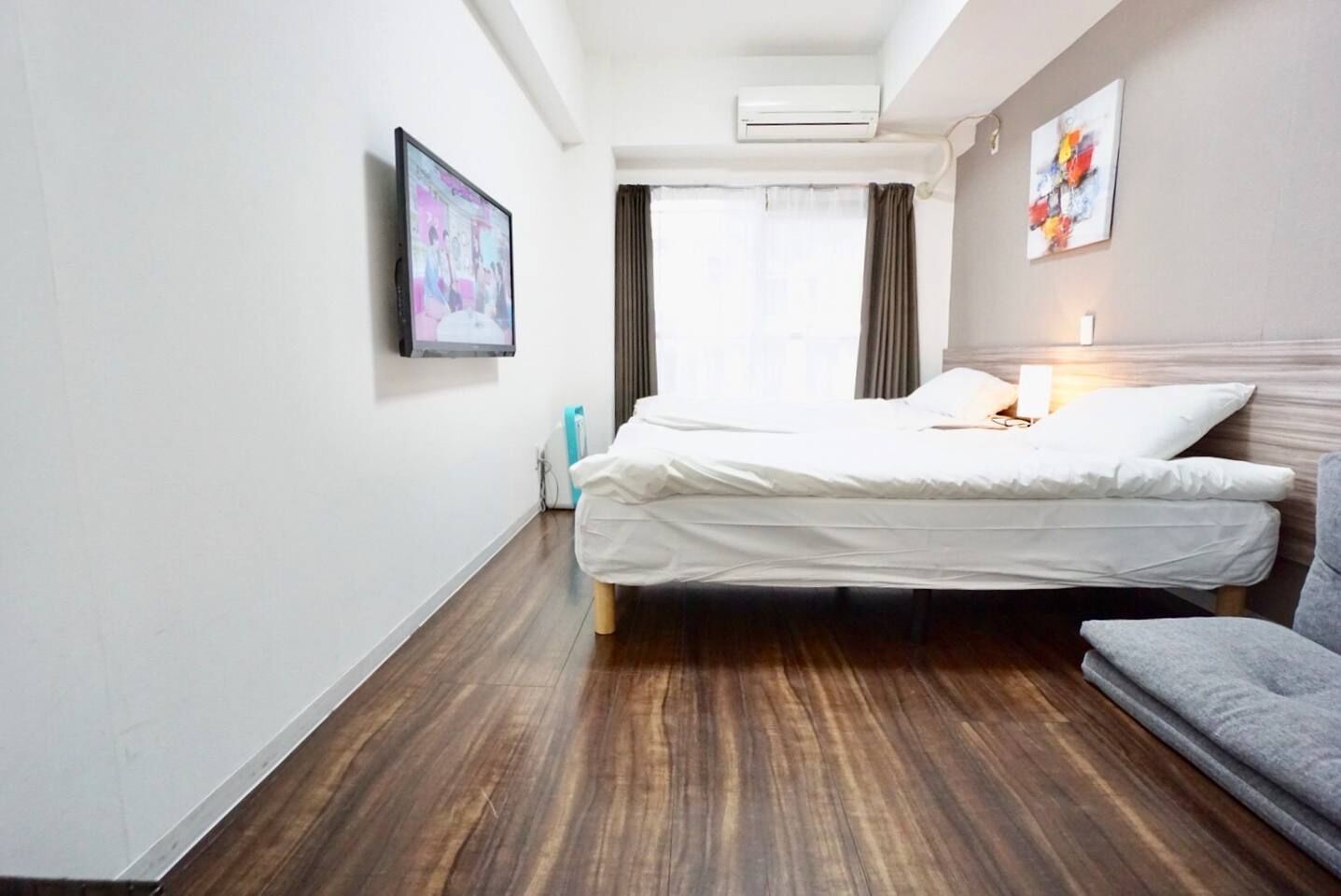 시티 트윈룸 | 책상, 암막 커튼, 무료 WiFi, 침대 시트