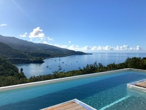 Outdoor pool - Luxury villa, view of Malendure bay, Cousteau reserve and salt pool (Bouillante)