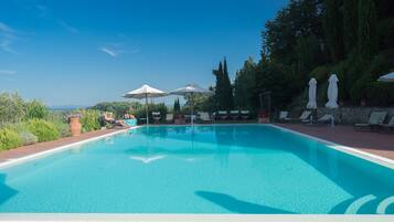 Apartment, 2 Bedrooms, Fireplace, Garden View | Pool | Outdoor pool