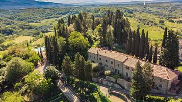 Apartment, 2 Bedrooms, Fireplace, Garden View | Aerial view