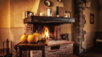 Apartment, 2 Bedrooms, Fireplace, Garden View | Interior