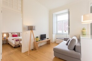 1 soverom, strykejern/-brett, wi-fi (inkludert) og sengetøy