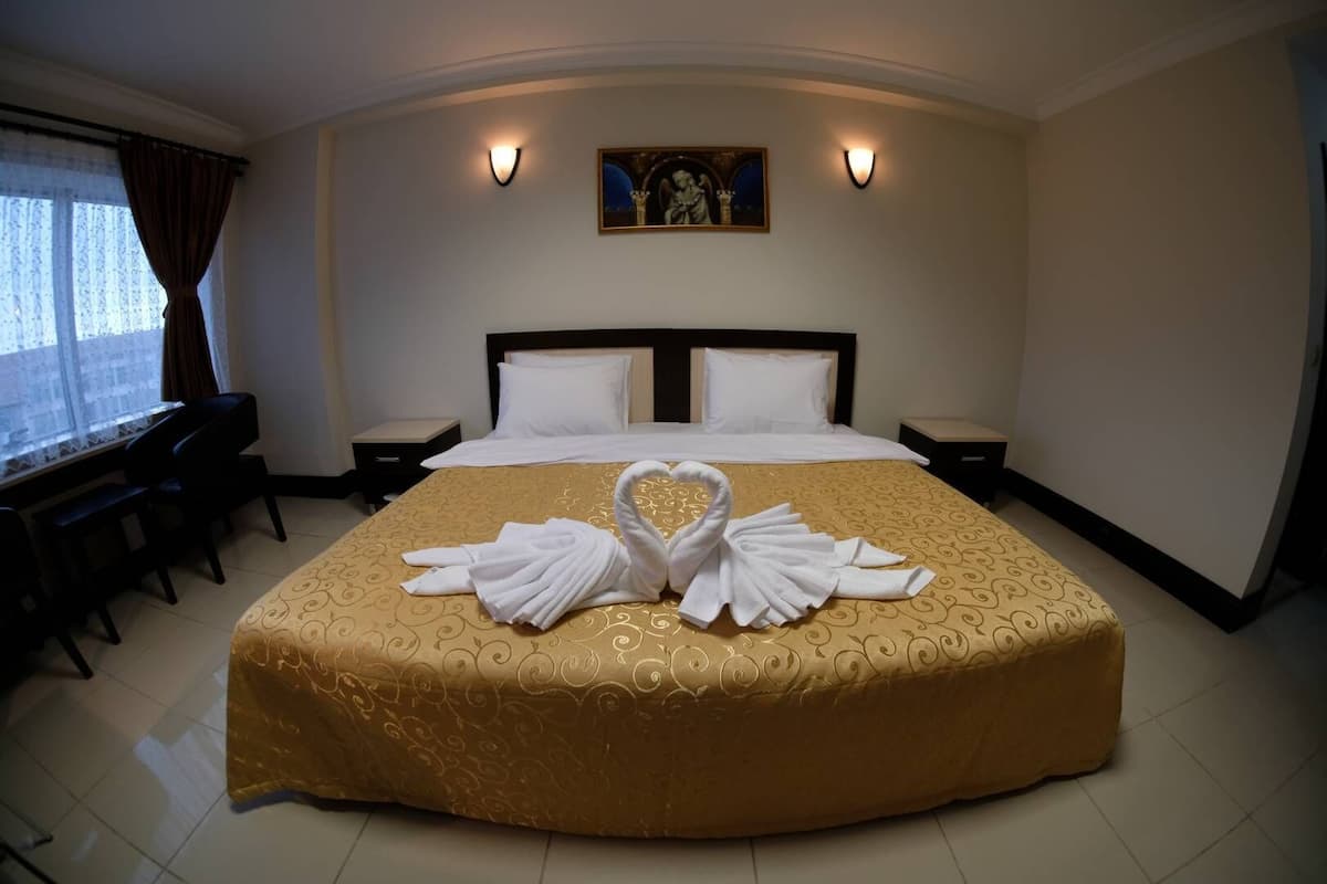 single room | minibar, in-room safe, desk, blackout curtains